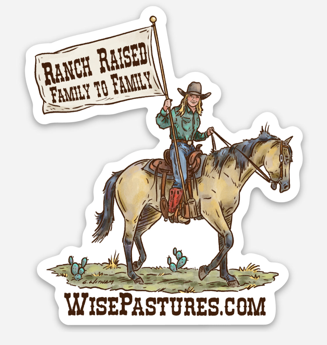 Wise Pastures Decal